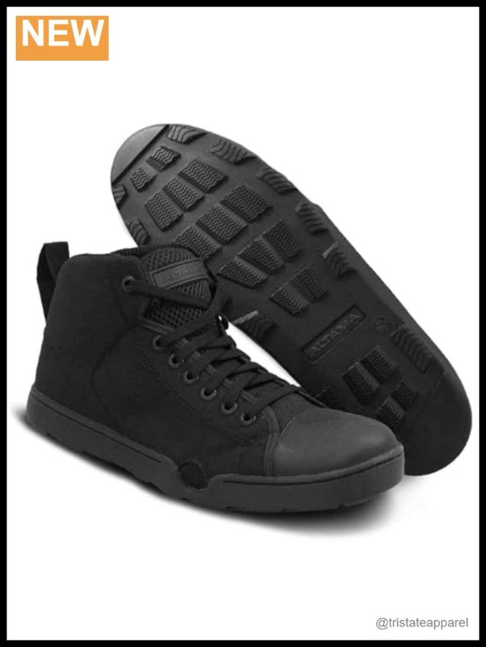 Altama Maritime Assault Mid Tactical Boots 1000D Nylon Black